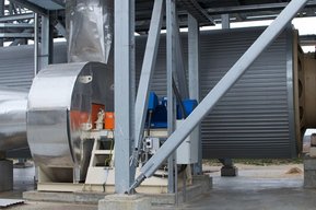 Вентиляторна установка на ділянці сушіння подрібненої деревини Вентиляторна установка на ділянці сушіння подрібненої деревини